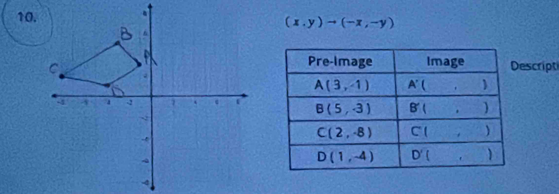 (x,y)to (-x,-y)
escript