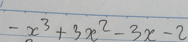 1
-x^3+3x^2-3x-2