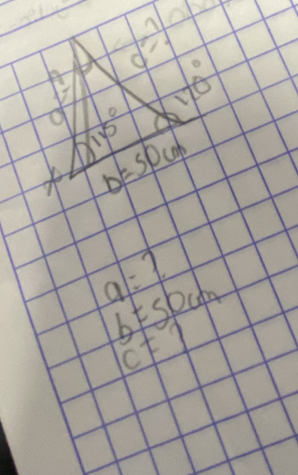 d=7
110 
O 1x° 
× b=50cm
a=?
b=50cm
c!= 7