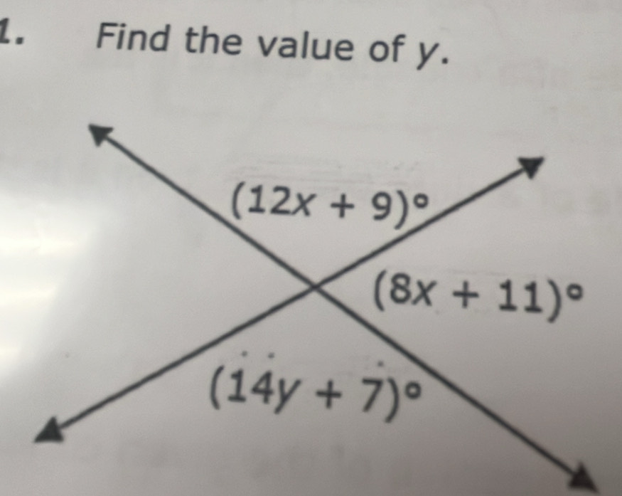 Find the value of y.