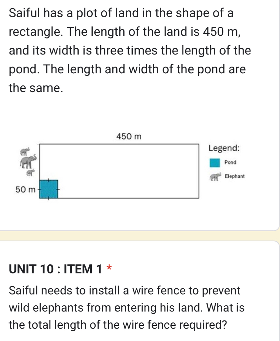 Selesai:Saiful has a plot of land in the shape of a rectangle. The ...