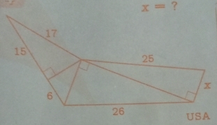 x= ?
x