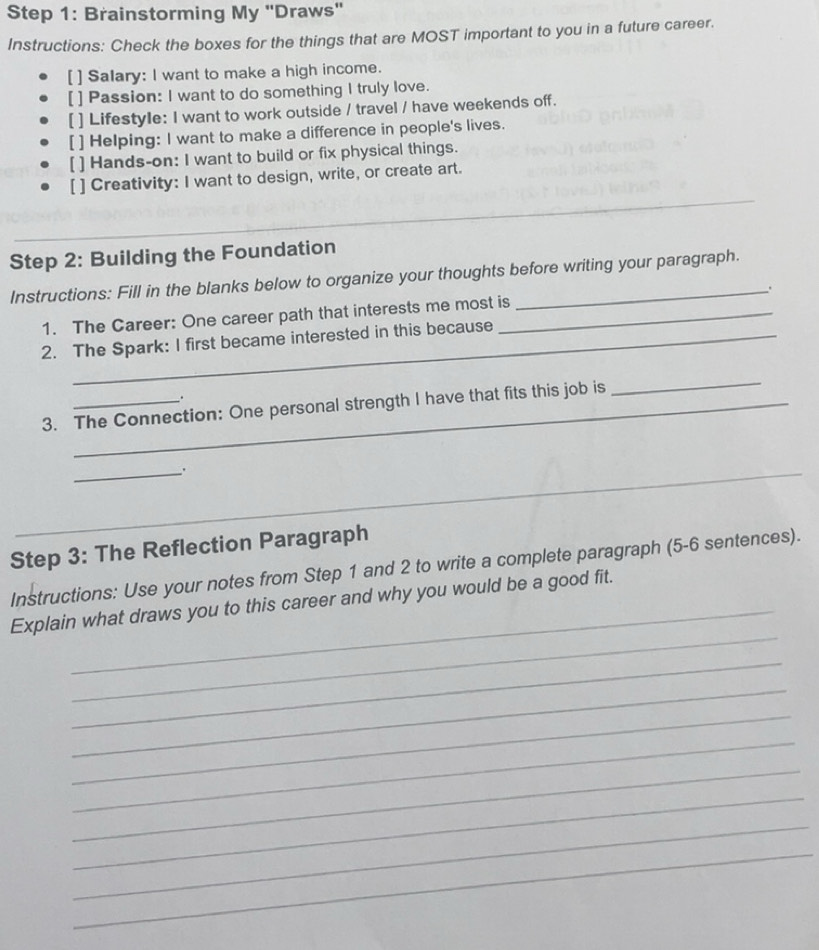 Solved: Brainstorming My 