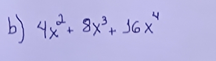 4x^2+8x^3+16x^4