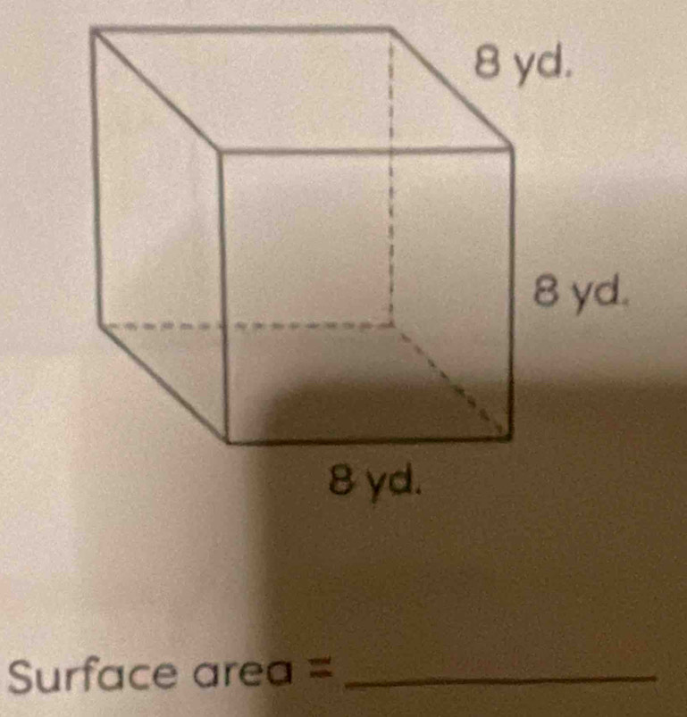 Surface area =_