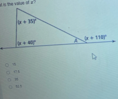 at is the value of £?
15
17.5
35
52.5