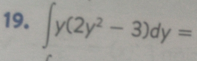 ∈t y(2y^2-3)dy=