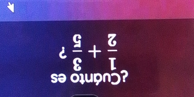 ¿Cuánto es
 1/2 + 3/5  ?