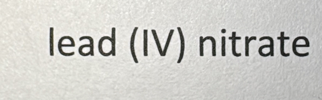 lead (IV) nitrate