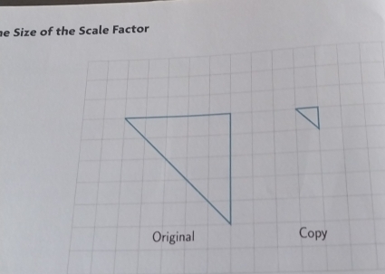 Size of the Scale Factor 
Original Copy