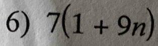 7(1+9n)