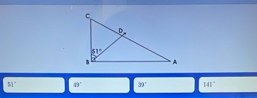 51°
49°
39°
141°