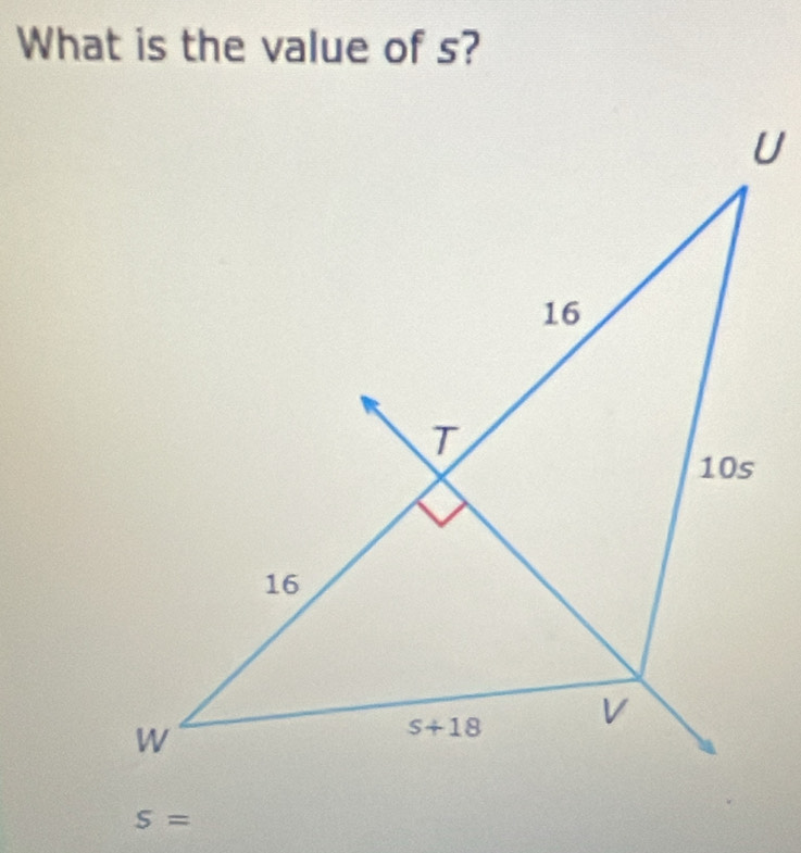 What is the value of s?
S=