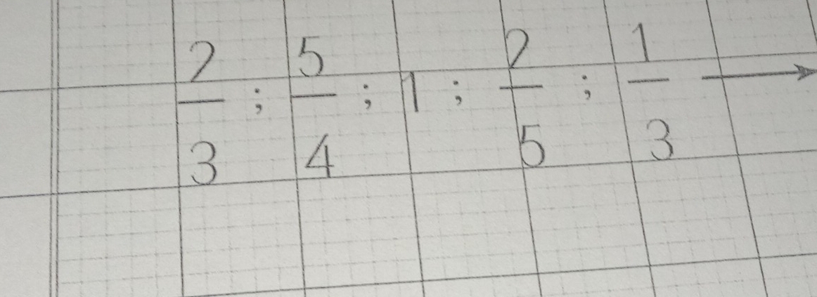  2/3 : 5/4 :1: 2/5 : 1/3 frac 1