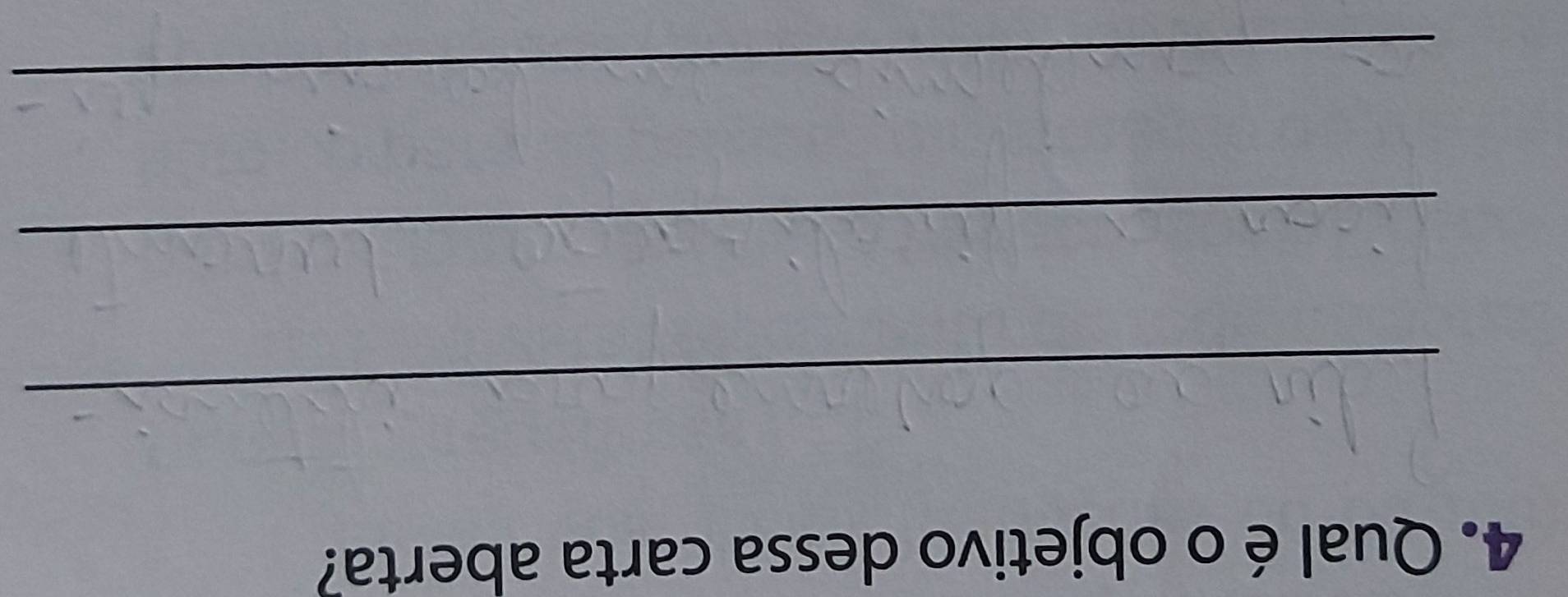 Qual é o objetivo dessa carta aberta? 
_ 
_ 
_