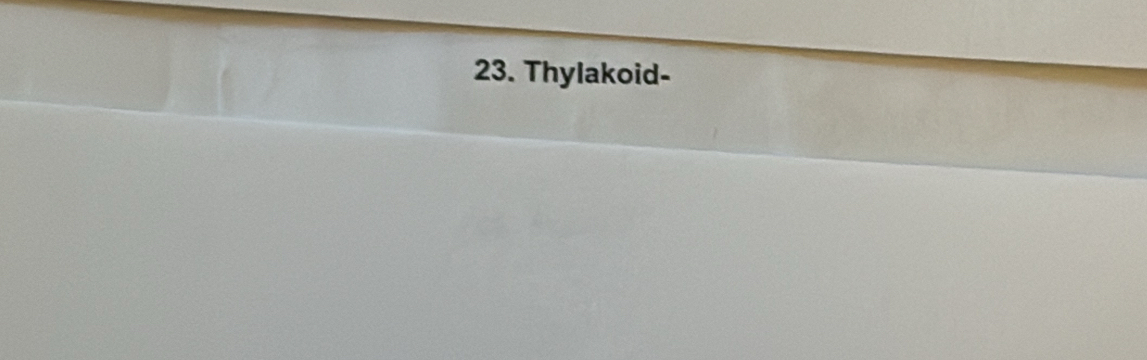 Thylakoid-