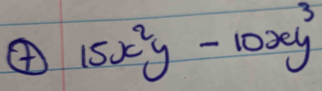 ④ 15x^2y-10xy^3