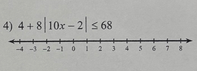 4+8|10x-2|≤ 68