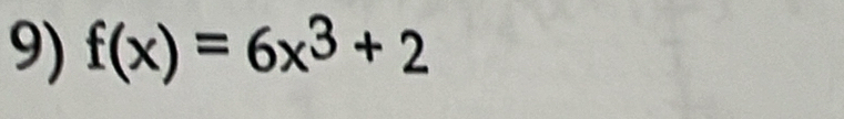 f(x)=6x^3+2