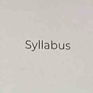 Syllabus