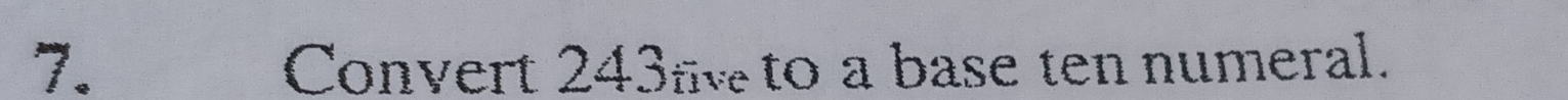 Convert 243f to a base ten numeral.