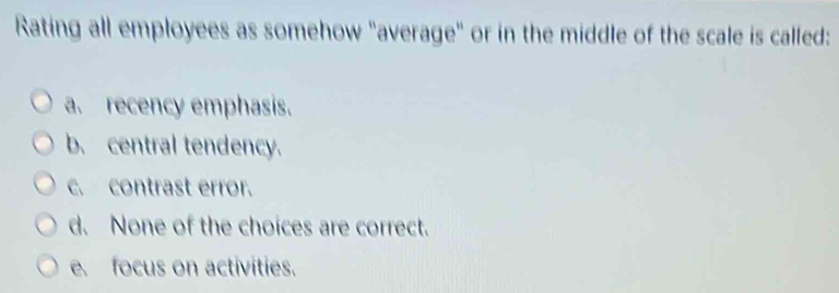 Solved: Rating all employees as somehow 