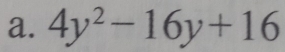 4y^2-16y+16