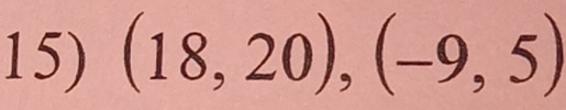 (18,20),(-9,5)