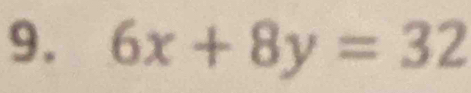 6x+8y=32