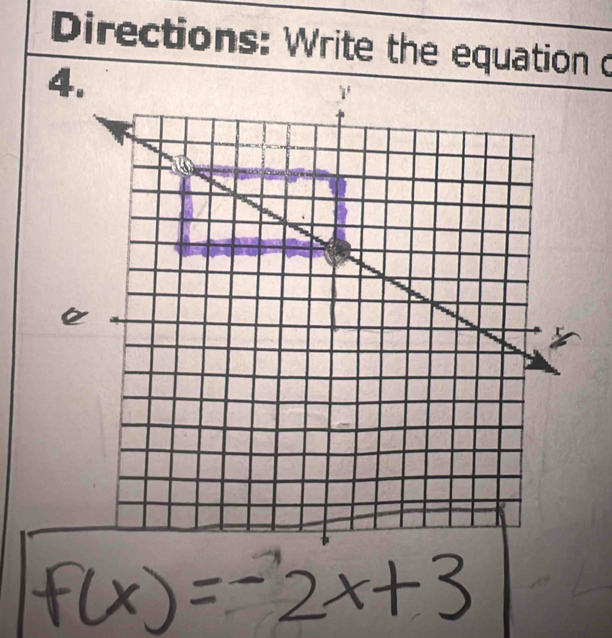 Directions: Write the equation c 
4.