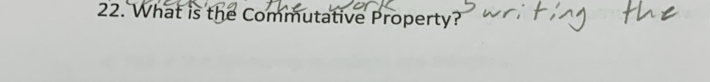 What is the Commutative Property?