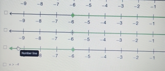 -9 -8 -7 -6 -5 -4 -3 -2 -1
x>-6