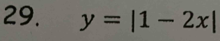 y=|1-2x|