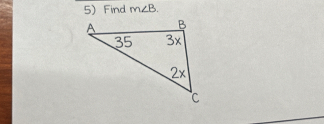 Find m∠ B.