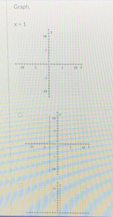 Graph.
x=1
v
10
5