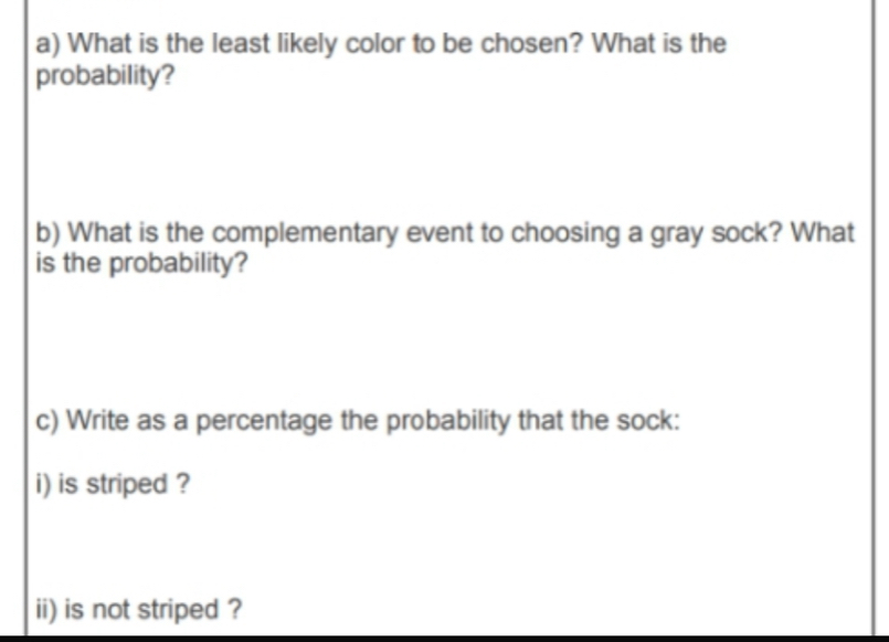 تم الحل:What is the least likely color to be chosen? What is the ...