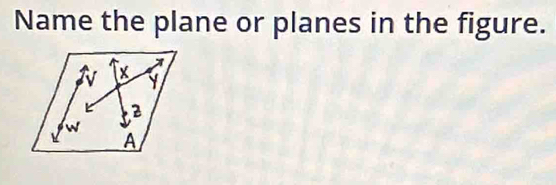 Name the plane or planes in the figure.