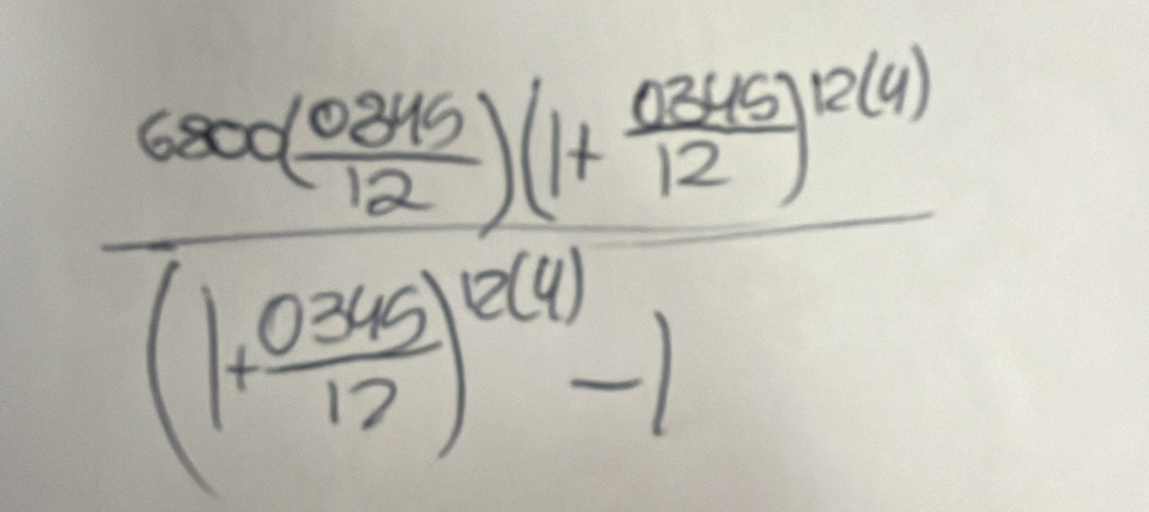 frac csc ( 53θ /12 )(1+ 0240/12 )^c(1)(1+ (0.060)/12 )^c(1)-1