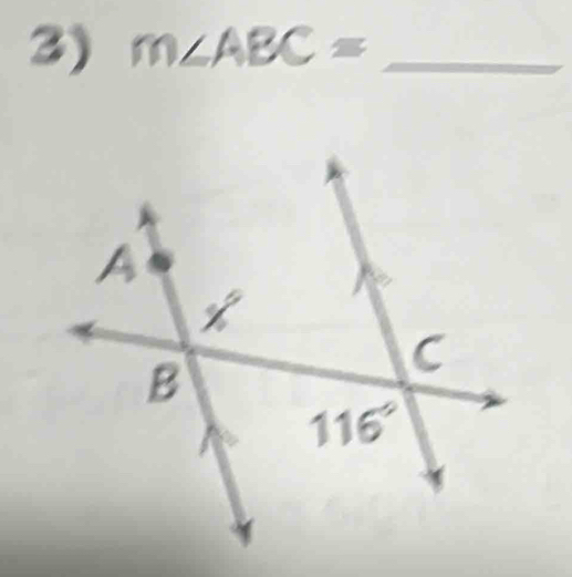 m∠ ABC= _