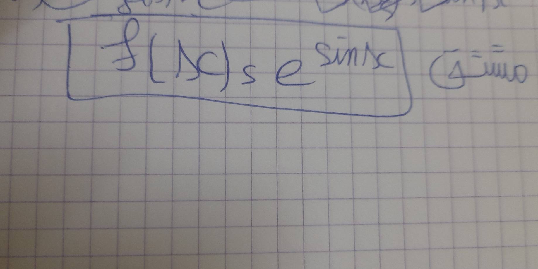 f(x)=e^(sin x)
△^-w C