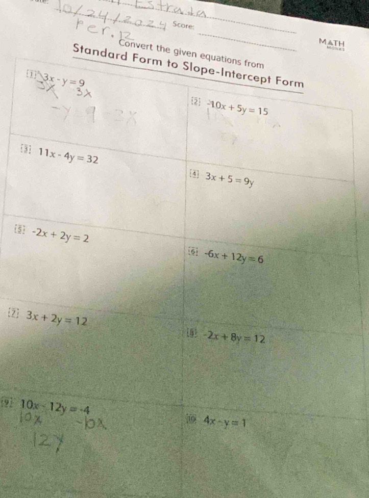 Score:
MATH
Co
(
§
[2] 
9