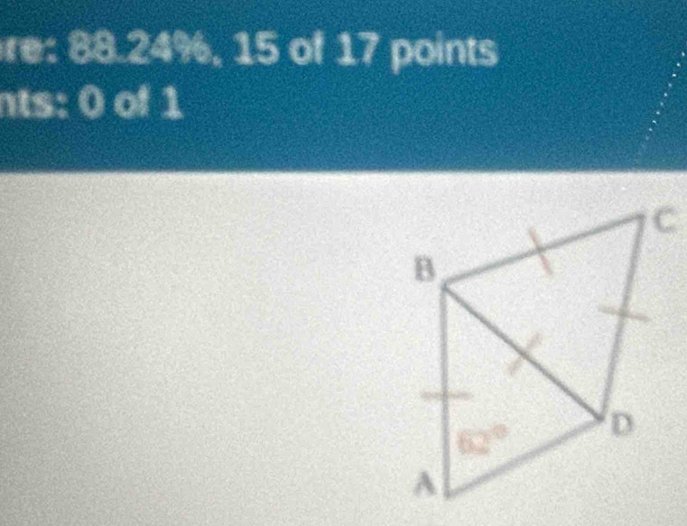 re: 88.24%, 15 of 17 points
nts: 0 of 1