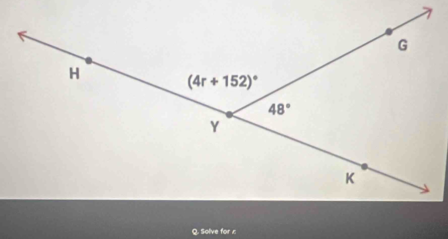 Solve for r