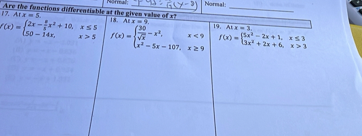 Normal: Normal:
Are the f
17