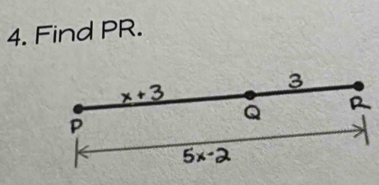 Find PR.
3
R
Q
P