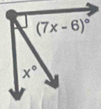 (7x-6)^circ 
x°