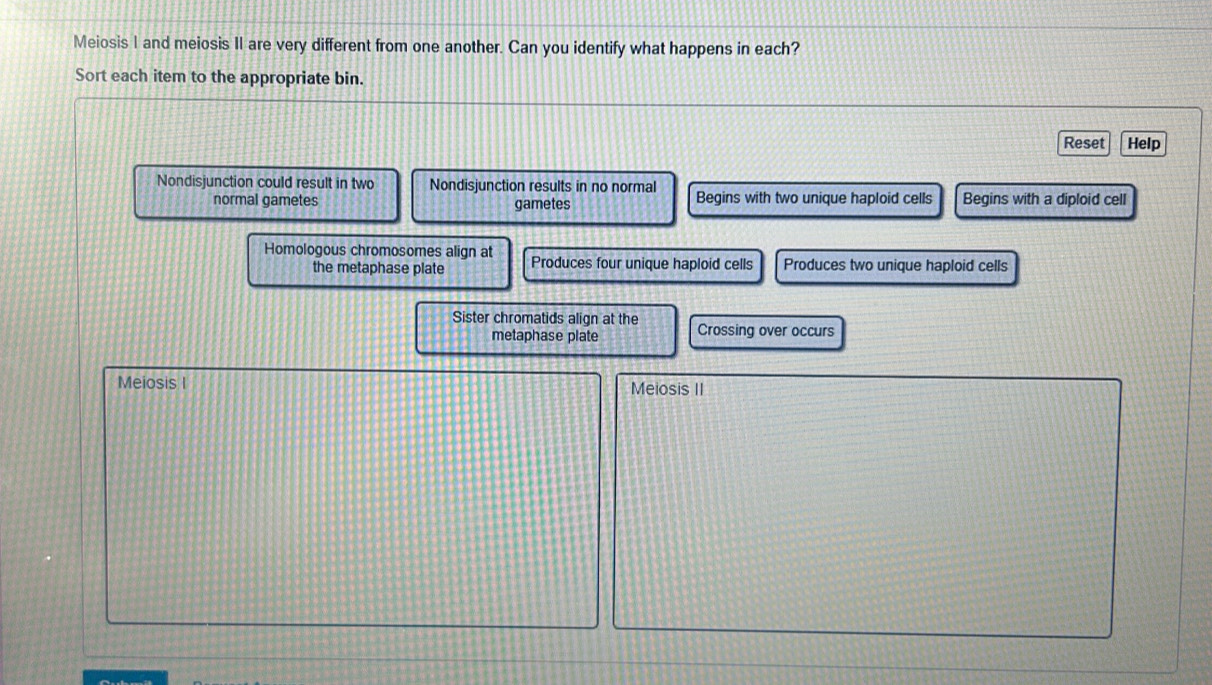Solved: Meiosis I and meiosis II are very different from one another ...