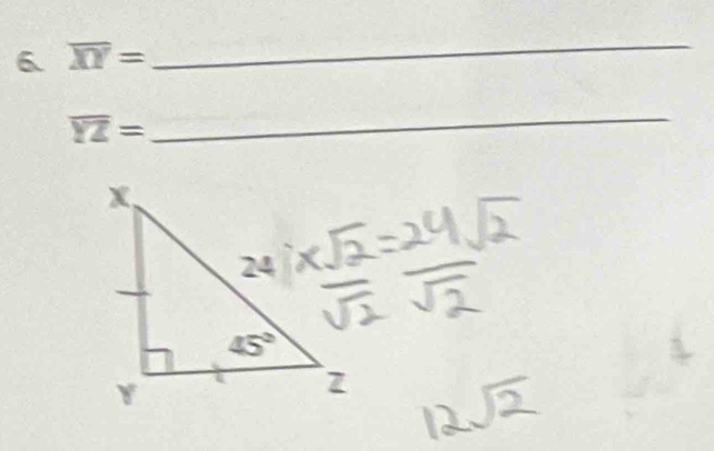 overline XY=
_
overline YZ=
_