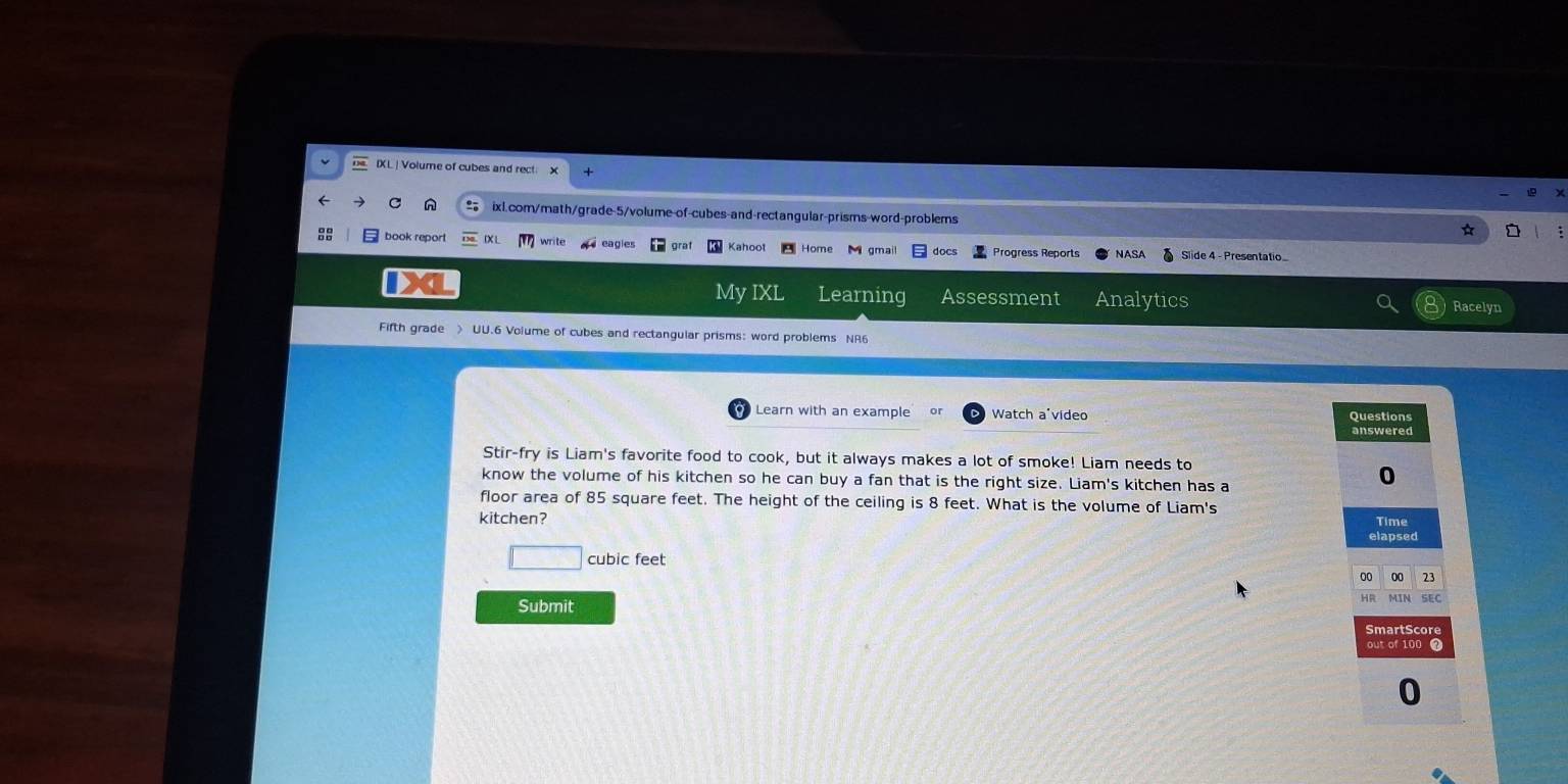 Solved: IXL | Volume of cubes and rect x ixl.com/math/grade-5/volume-of ...