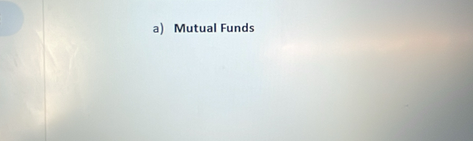 Mutual Funds